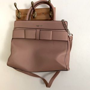 Blush Nine West Bow Handbag - Lightly Used